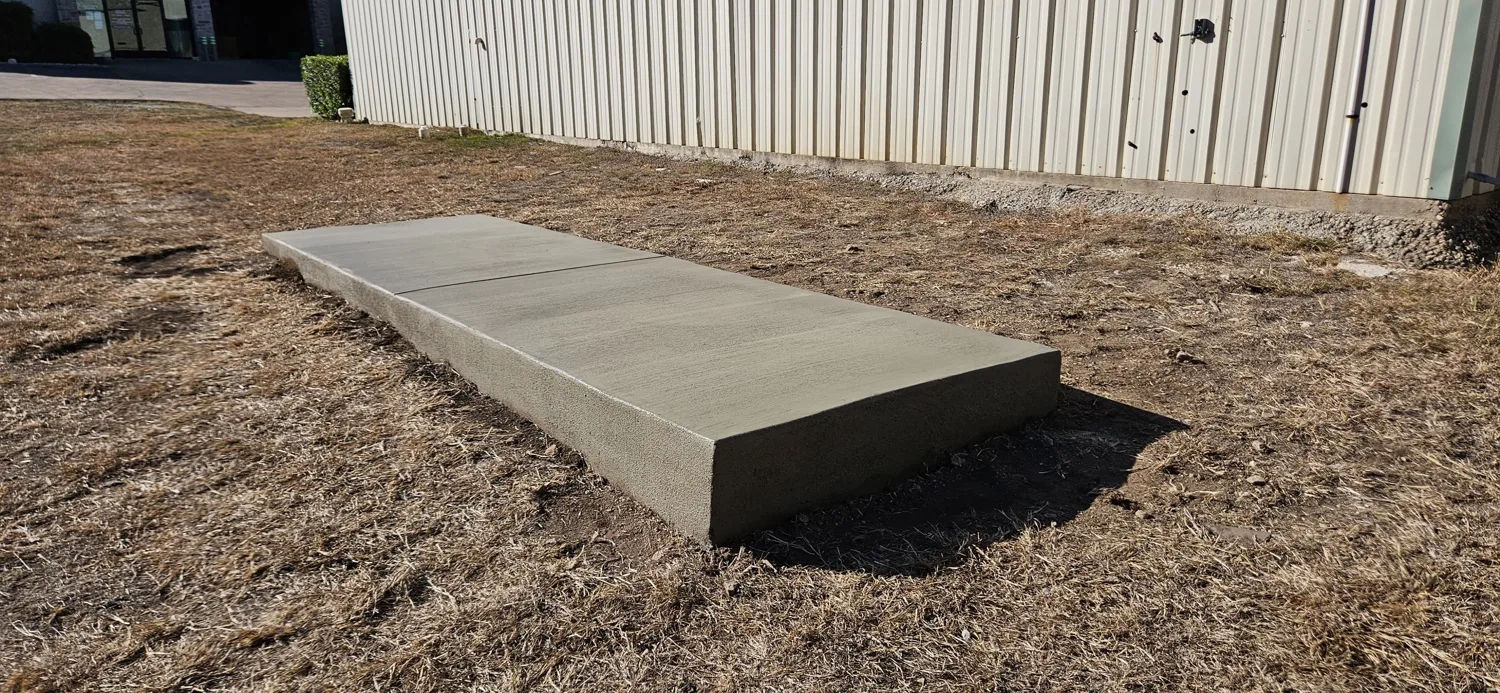 A purpose-built equipment slab by Lucky’s Concrete in St. Louis